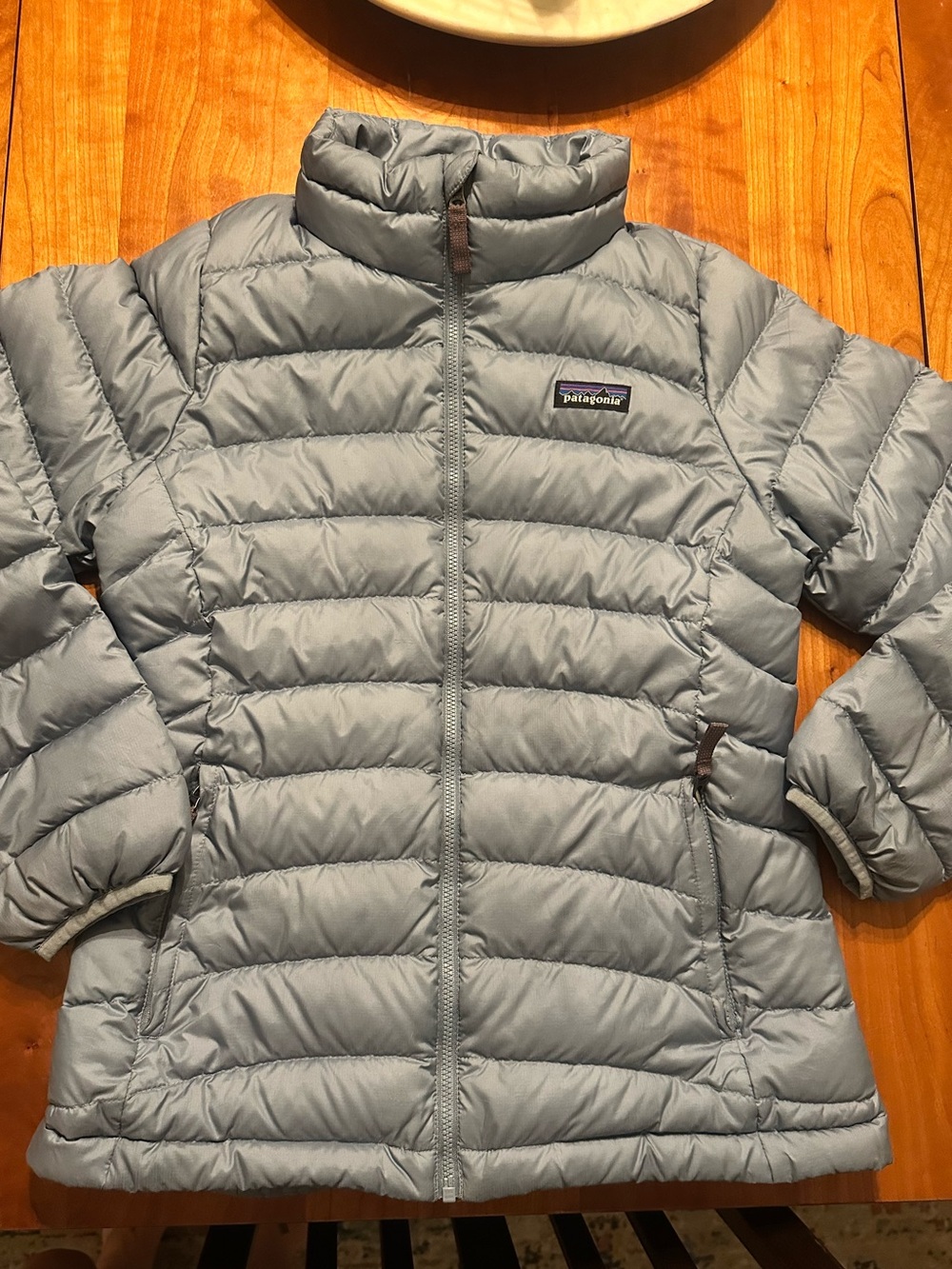 Patagonia Girls Light Blue Down Jacket